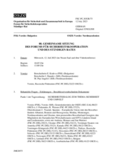 Journal der 88. Gemeinsamen Sitzung des Forums für Sicherheitskooperation und des Ständigen Rates