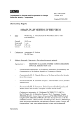 Journal of the 1050th Plenary Meeting of the Forum for Security Co-operation