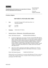 Giornale della 1044a Seduta plenaria del Foro di cooperazione per la sicurezza