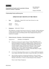Journal of the 1038th Plenary Meeting of the Forum for Security Co-operation