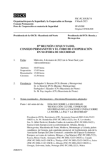 Diario de la 87ª Reunión conjunta del Foro de Cooperación en materia de Seguridad y del Consejo Permanente