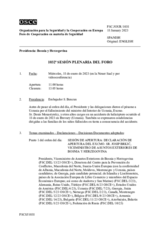 Diario de la 1032ª Sesión plenaria del Foro de Cooperación en materia de Seguridad