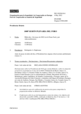 Diario de la 1008ª Sesión plenaria del Foro de Cooperación en materia de Seguridad
