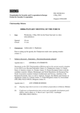 Journal of the 1008th Plenary Meeting of the Forum for Security Co-operation