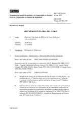 Diario de la 1013ª Sesión plenaria del Foro de Cooperación en materia de Seguridad