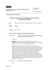 Journal of the 1430th Special Plenary Meeting of the Permanent Council