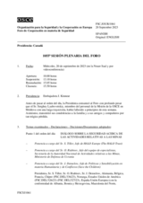 Diario de la 1055ª Sesión plenaria del Foro de Cooperación en materia de Seguridad
