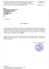 Information Exchange by the Delegation of France on Conventional Arms Transfer