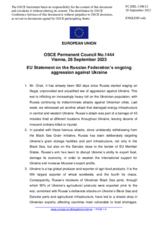 Statement by the Spanish EU Presidency on the Russian Federation’s ongoing aggression against Ukraine
