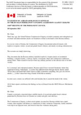 Statement by the Delegation of Canada on the Russian Federation’s ongoing aggression against Ukraine