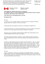 Statement by the Delegation of Canada on the continued glorification of Nazism in Western countries