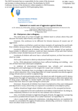 Statement by the Delegation of Ukraine on the Russian Federation’s ongoing aggression against Ukraine