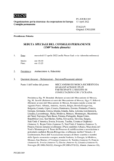 Giornale della 1369a Seduta speciale del Consiglio permanente