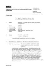 Journal der 1394. Plenarsitzung des Ständigen Rates 