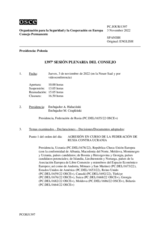 Diario de la 1397ª Sesión plenaria del Consejo Permanente