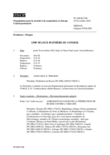Journal de la 1398ème séance plénière du Conseil