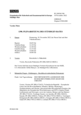 Journal der 1398. Plenarsitzung des Ständigen Rates 