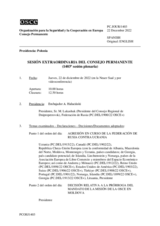 Diario de la 1403ª Sesión extraordinaria del Consejo Permanente