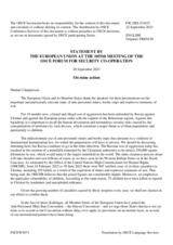 Statement by the Spanish EU Presidency on the security dialogue “Mine Action”