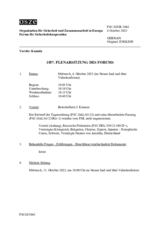 Journal der 1057. Plenarsitzung des Forums