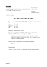 Giornale della 1057a Seduta plenaria del Foro di cooperazione per la sicurezza