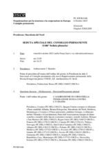 Giornale della 1446a Seduta speciale del Consiglio permanente