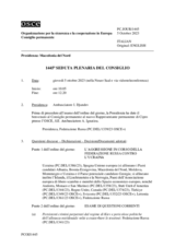 Giornale della 1445a Seduta plenaria del Consiglio permanente