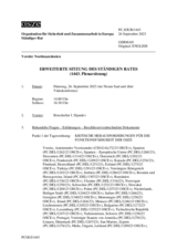 Journal der 1443. Erweiterte Sitzung des Ständigen Rates