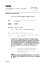 Journal of the 1444th Plenary Meeting of the Permanent Council