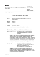 Journal der 1444. Plenarsitzung des Ständigen Rates 