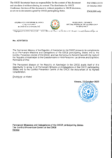 Response by the Delegation of Azerbaijan to the Questionnaire on Anti-Personnel Mines and Explosive Remnants of War