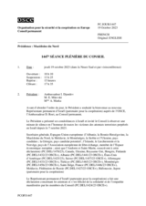 Journal de la 1447ème séance plénière du Conseil