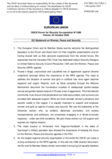 Statement by the Spanish EU Presidency on “Women, Peace and Security”