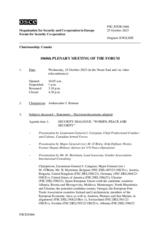 Journal of the 1060th Plenary Meeting of the Forum for Security Co-operation