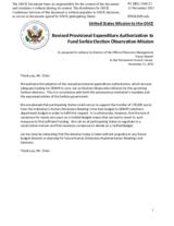 Statement by the Delegation of the United States of America on the Permanent Council Decision No. 1465