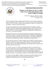 Statement by the Delegation of the United States of America in response to the address by the Co-chairs of the Geneva International Discussions