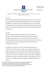 Statement by the Delegation of Norway in response to the report by the OSCE Representative on Freedom of the Media, Ms. Teresa Ribeiro