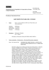 Diario de la 1448ª Sesión plenaria del Consejo Permanente