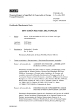 Diario de la 1451ª Sesión plenaria del Consejo Permanente