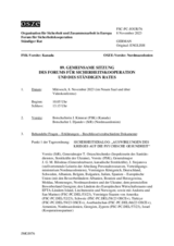 Journal der 89. Gemeinsamen Sitzung des Forums für Sicherheitskooperation und des Ständigen Rates