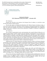 Statement by Amb. Stelian Stoian, Permanent Representative