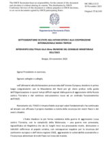 Statement by Ms. Maria Tripodi,	Deputy Minister of Foreign Affairs and International Cooperation