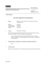 Journal der 1063. Plenarsitzung des Forums