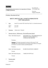 Giornale della 1453a Seduta speciale del Consiglio permanente