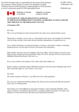 Statement by the Delegation of Norway on the Russian Federation’s ongoing aggression against Ukraine