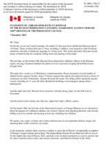 Statement by the Delegation of Canada on the Russian Federation’s ongoing aggression against Ukraine