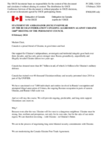 Statement by the Delegation of Canada on the Russian Federation’s ongoing aggression against Ukraine