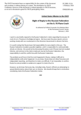 Statement by the Delegation of the United States of America in response to the statement by the Delegation of the Russian Federation