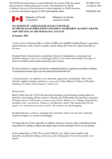 Statement by the Delegation of Canada on the Russian Federation’s ongoing aggression against Ukraine