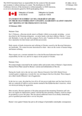 Statement by the Delegation of Canada on the Russian Federation’s ongoing aggression against Ukraine